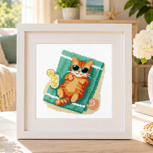Beach Ginger Cross Stitch Kit - Lifestyle Photo