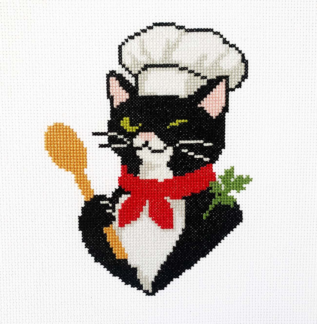 Le Chef Counted Cross Stitch Kit - Main Design Pattern