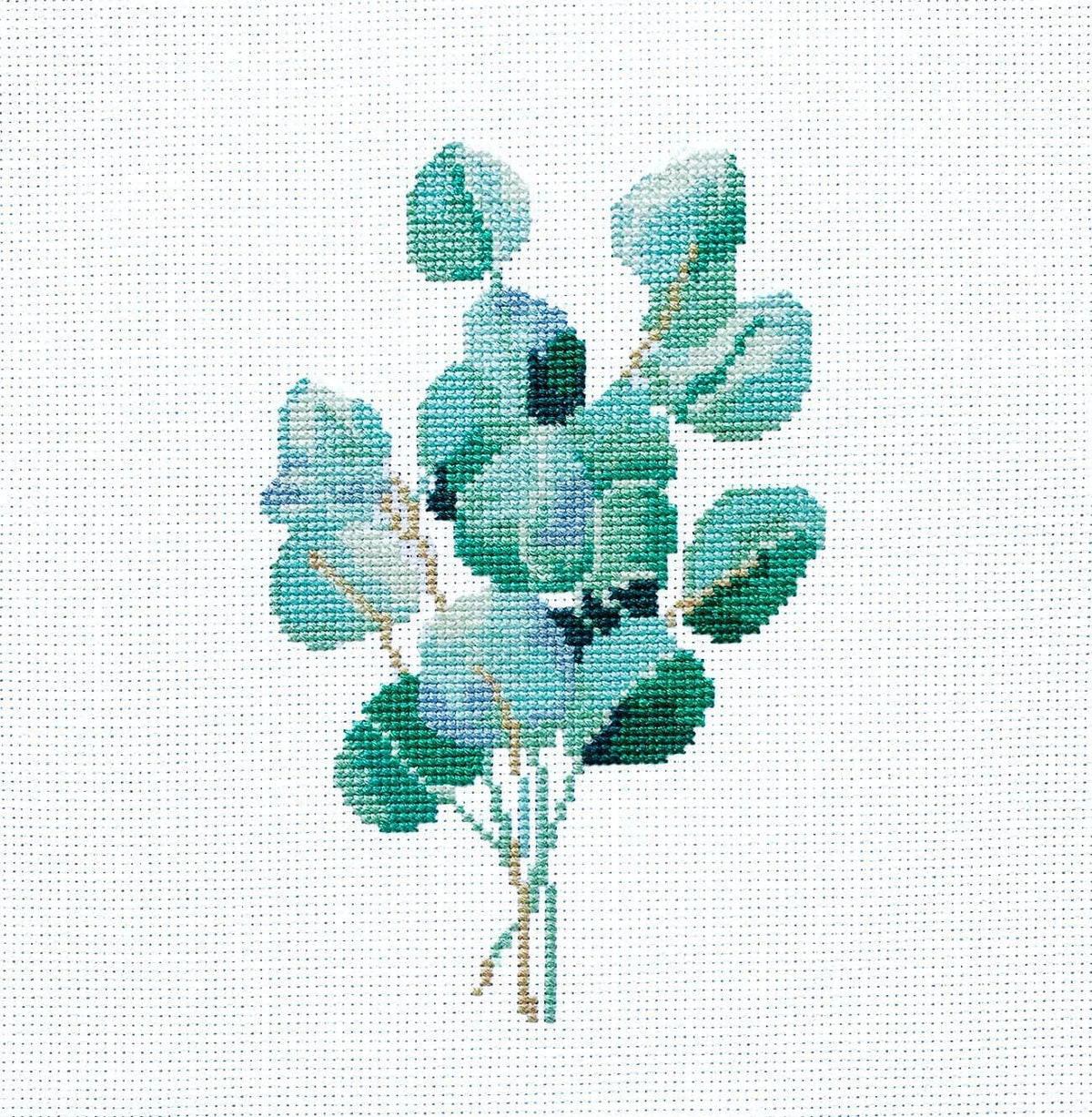 Eucalyptus Counted Cross Stitch Kit - Main Design Pattern