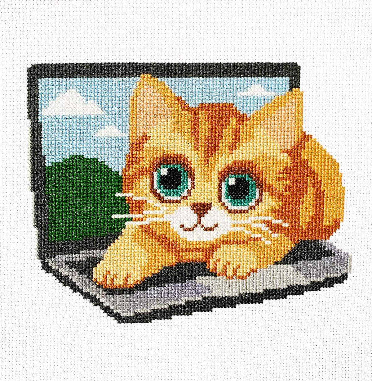 Ginger Working Counted Cross Stitch Kit - Main Design Pattern
