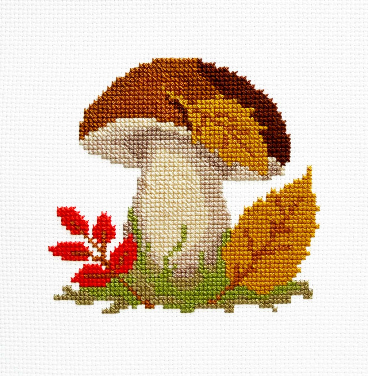 Mushroom Counted Cross Stitch Kit - Main Design Pattern