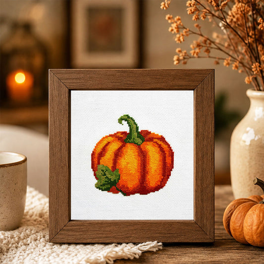 Pumpkin Counted Cross Stitch Kit - Lifestyle Photo